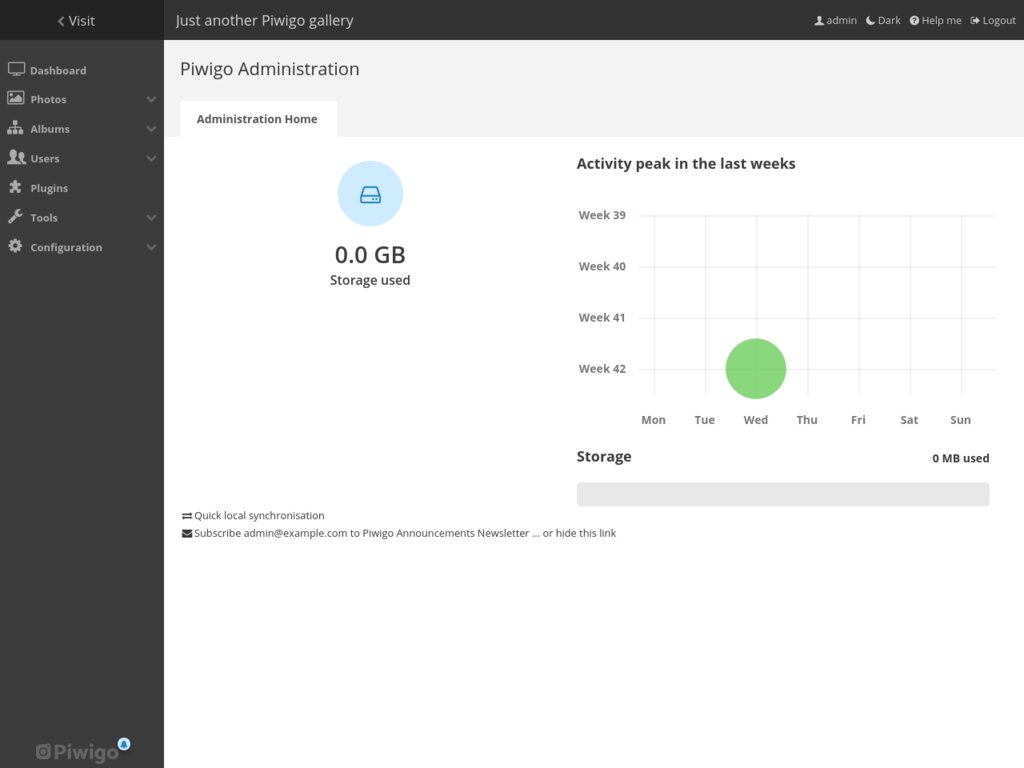 Piwigo screenshot