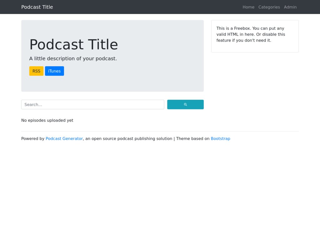 Podcast Generator screenshot