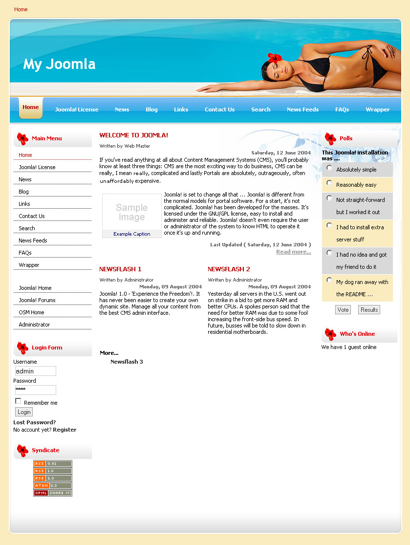 Template Joomla 1.5 E-Learning